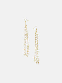 Anting-anting Drop Kontemporari Bersalut Emas Anouk Cubic Zirconia