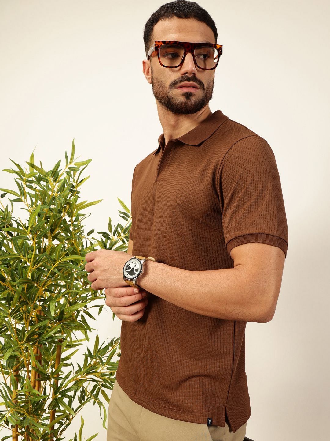 Thomas Scott Men Anti Odour Solid Polo Collar T-Shirt
