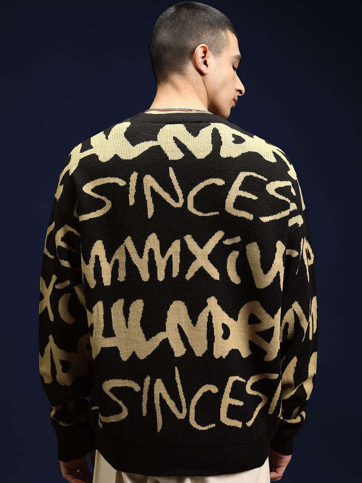 HIGHLANDER Men Typography Cardigan