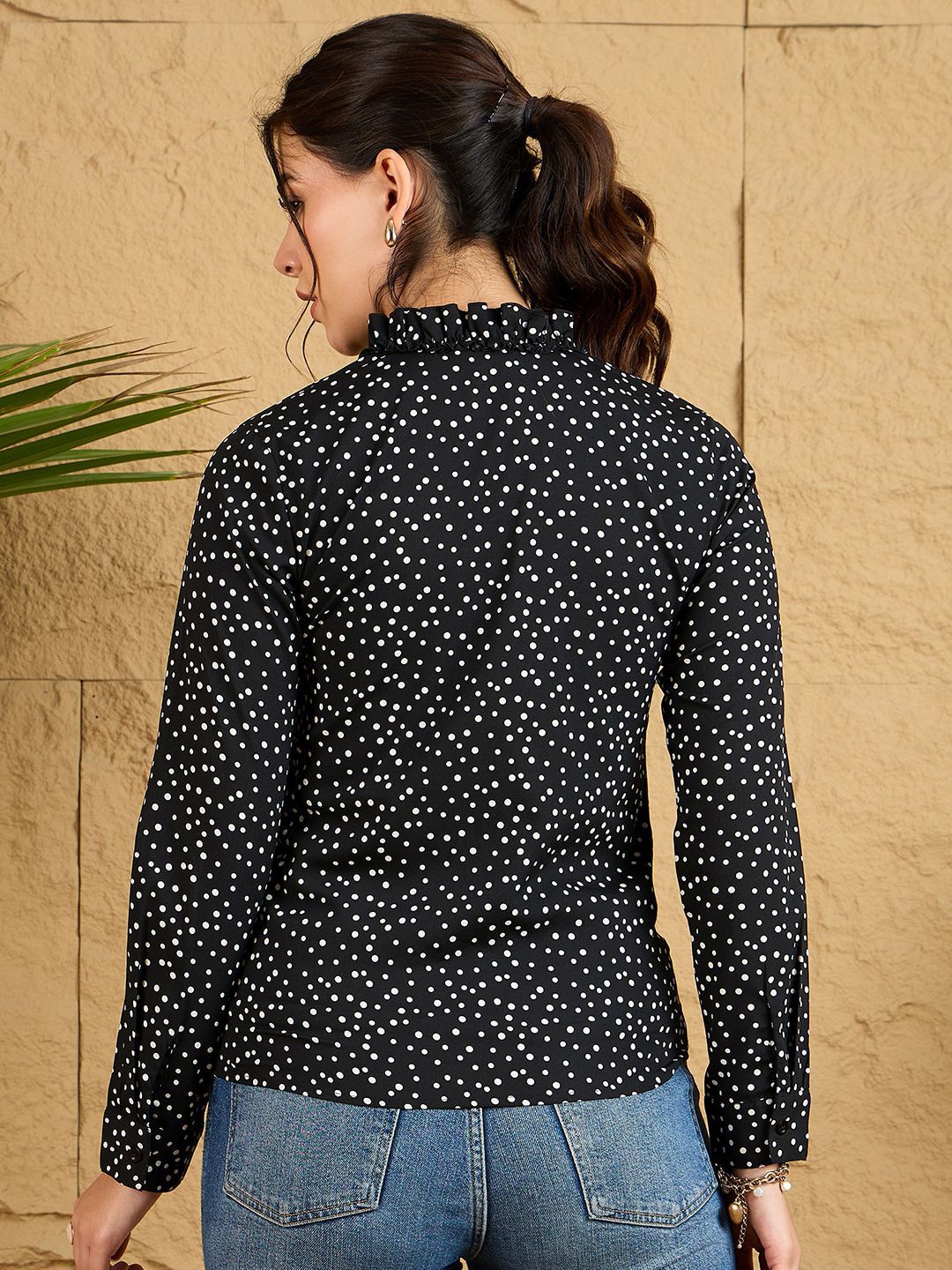 Berrylush Women Polka Dot Printed Top