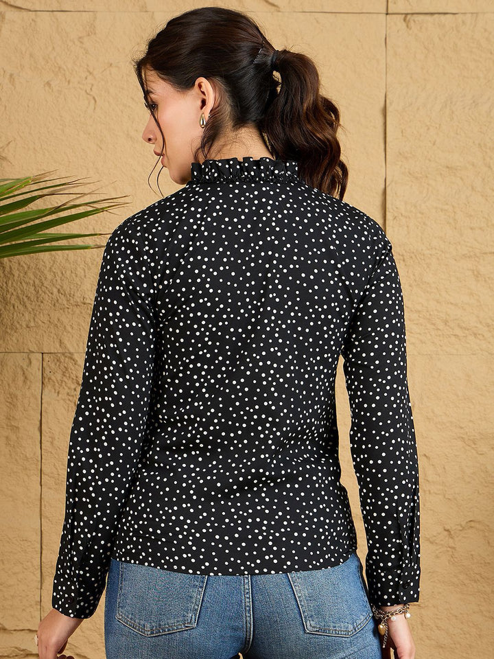 Berrylush Women Polka Dot Printed Top