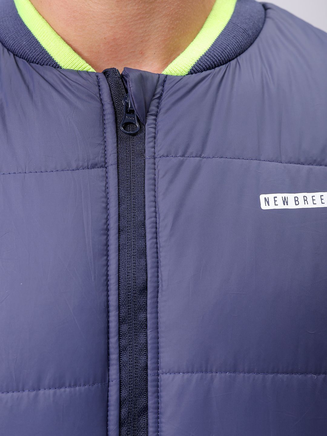 The Indian Garage Co Men Stand Collar Solid Casual Padded Jacket