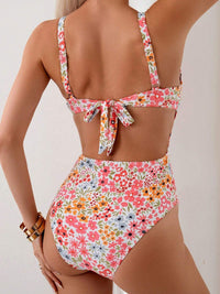 Dressberry Floral Printed Bilik Tali Bodysuit