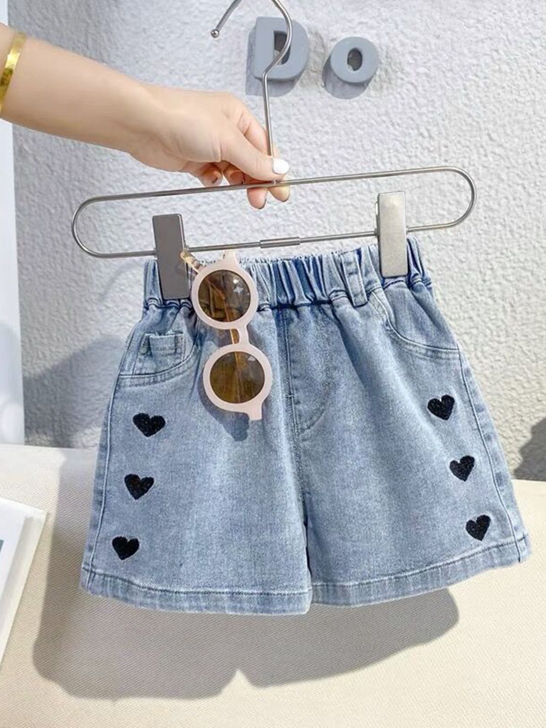 YK Girls Regular Fit Denim Shorts Technology