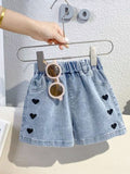 YK Girls Regular Fit Denim Shorts Technology