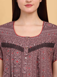 Sweet Dreams Printed Maxi Nightdress