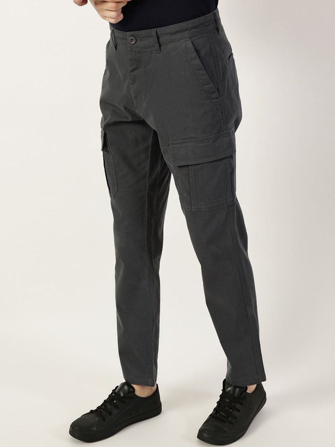 Thomas Scott Men Smart Easy Wash Cargos Trousers