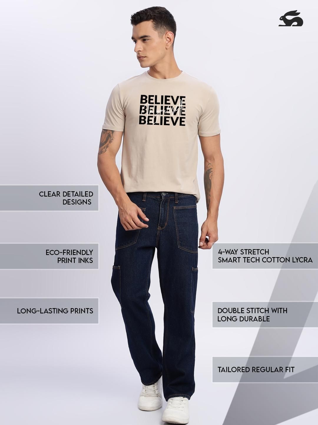 Tshirts ADRO Men Beige