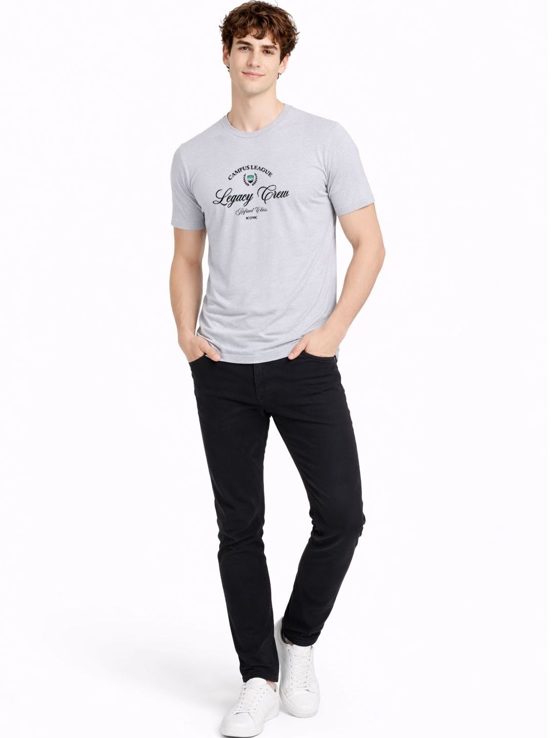 ADRO Men Typography Printed T-shirt