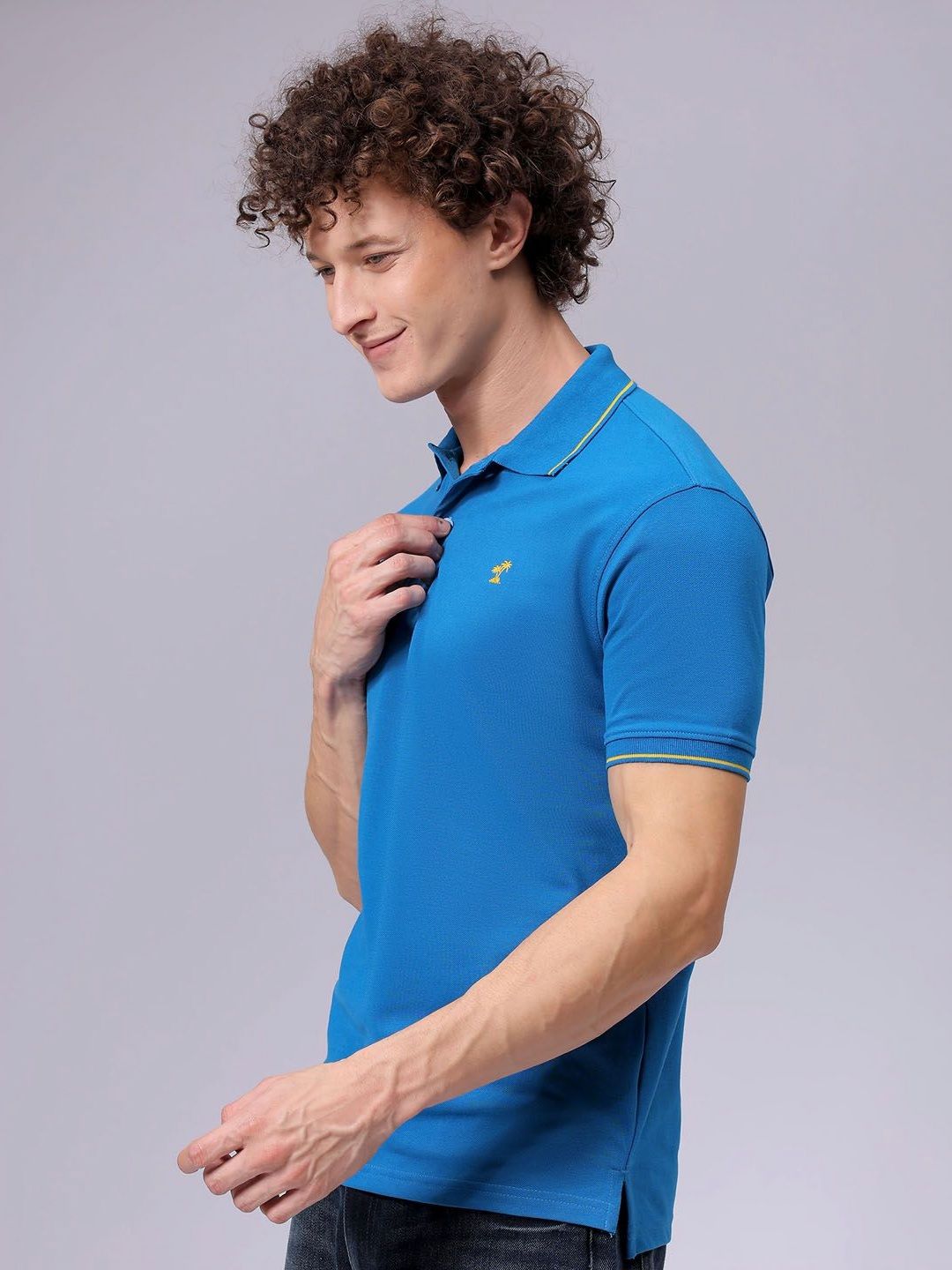 The Indian Garage Co Men Polo Collar T-shirt