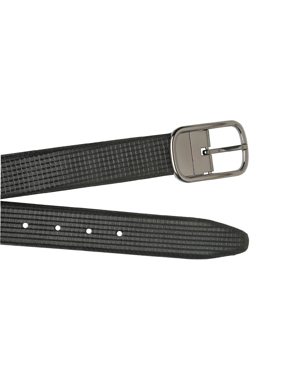 Teakwood Leathers Men Textured Leather Reversible Formal Belt