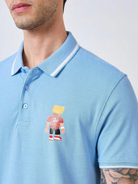 SPYKAR Men Polo Collar Solid Cotton Slim Fit T-shirt