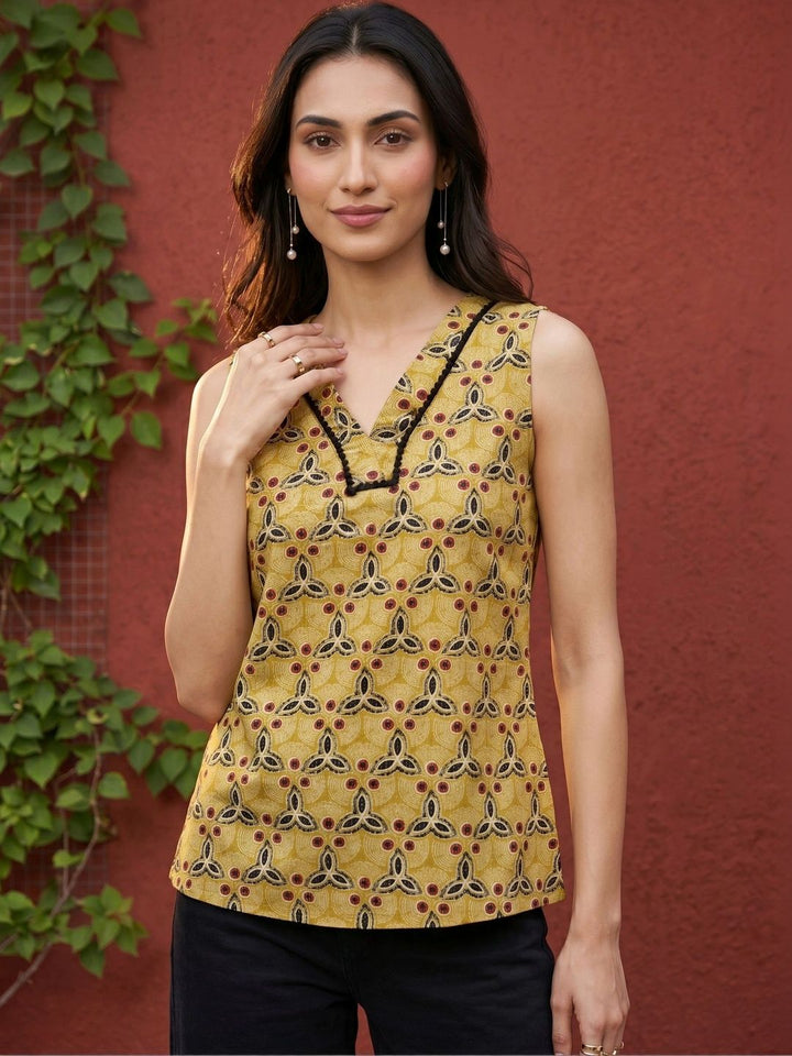 Mamicha Print Ethnic Top