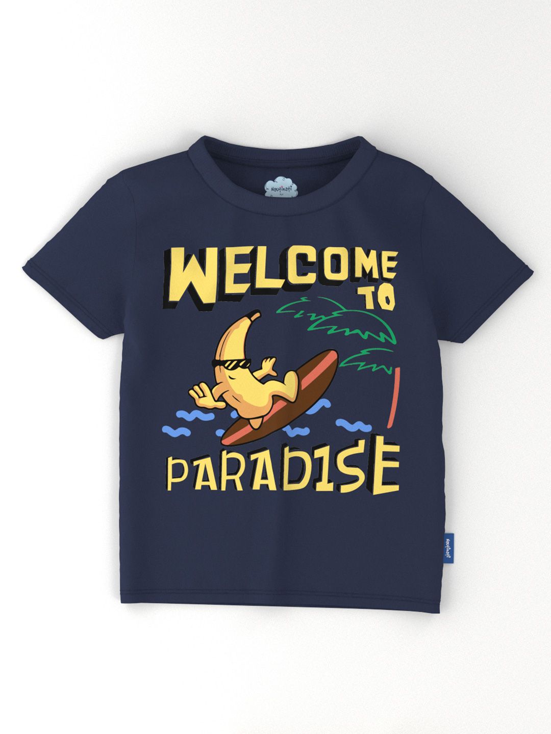 Nauti Nati Boys Pack Of 3 Graphic Printed Antimicrobial Cotton T-shirt