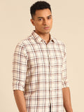Being Human Slim Fit Checked Pure Cotton Casual Shirt
