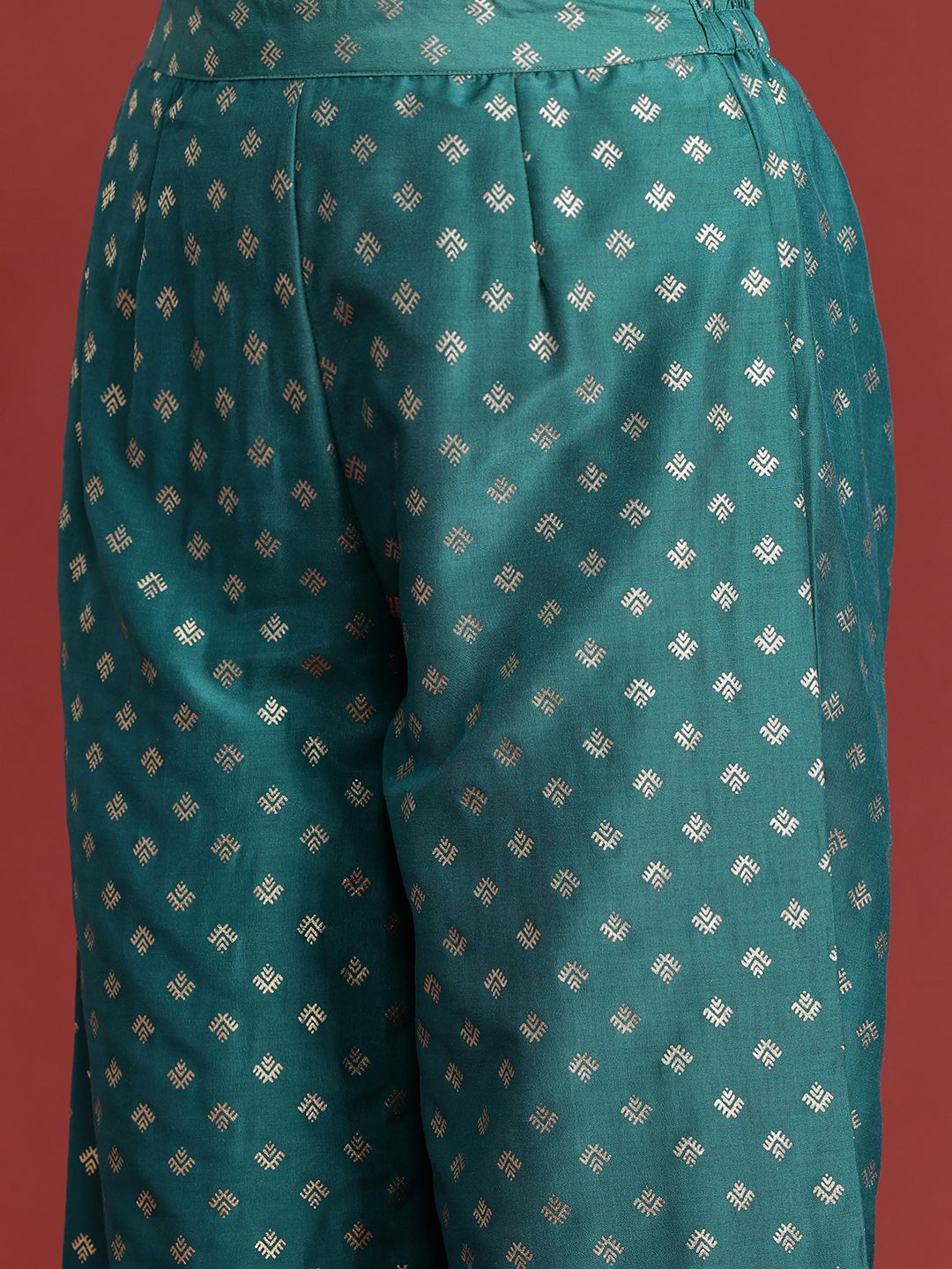 Anouk Ethnic Printed Kurta Set With Dupatta