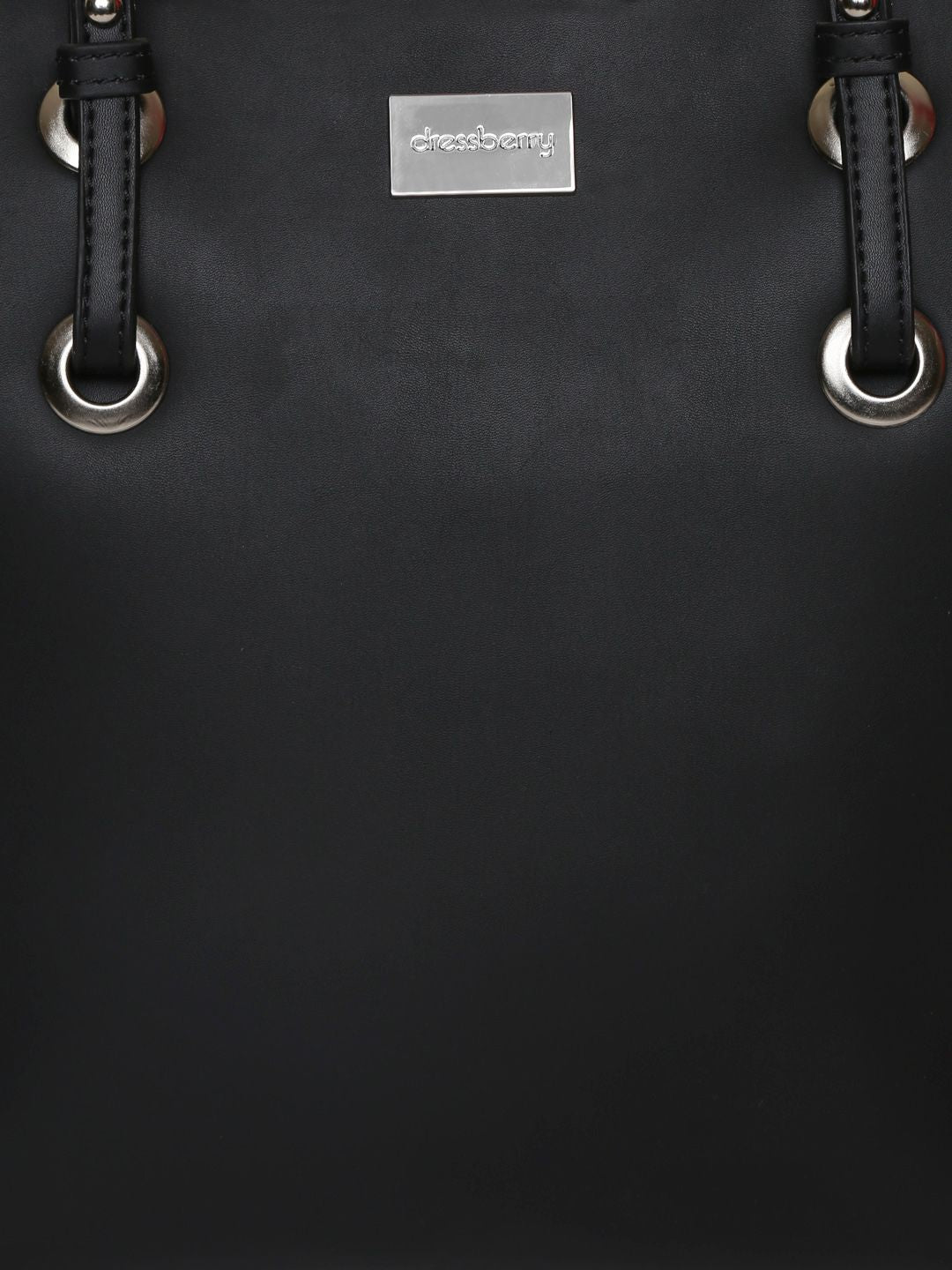 DressBerry Black Solid Shoulder Bag