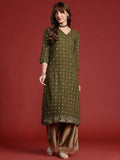 Anouk Geometric Printed Straight Kurta