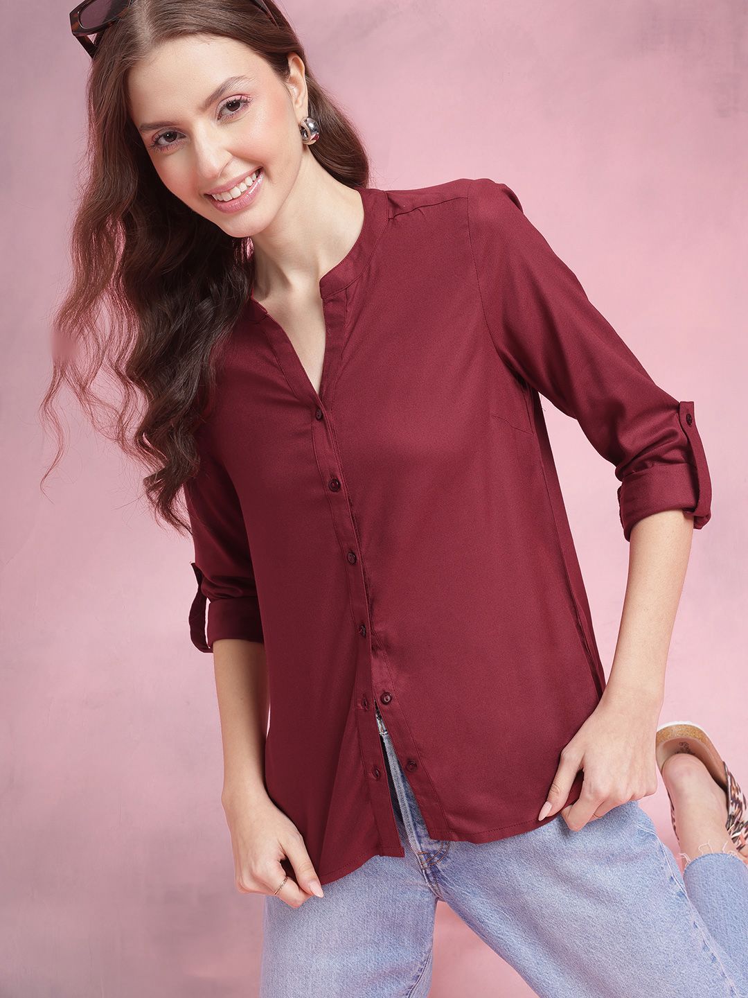 DressBerry Roll Up Sleeves Shirt