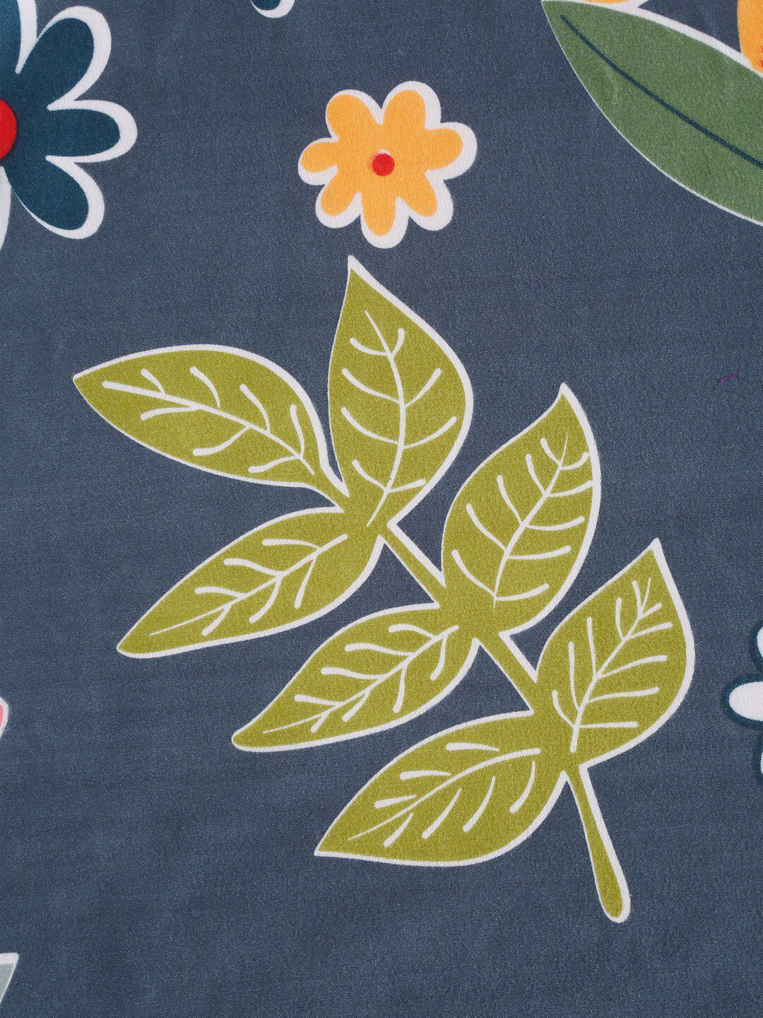 KLOTTHE Blue Floral 300 TC Dilengkapi Cadar King Halus dengan 2 Sarung Bantal-250X225 sm