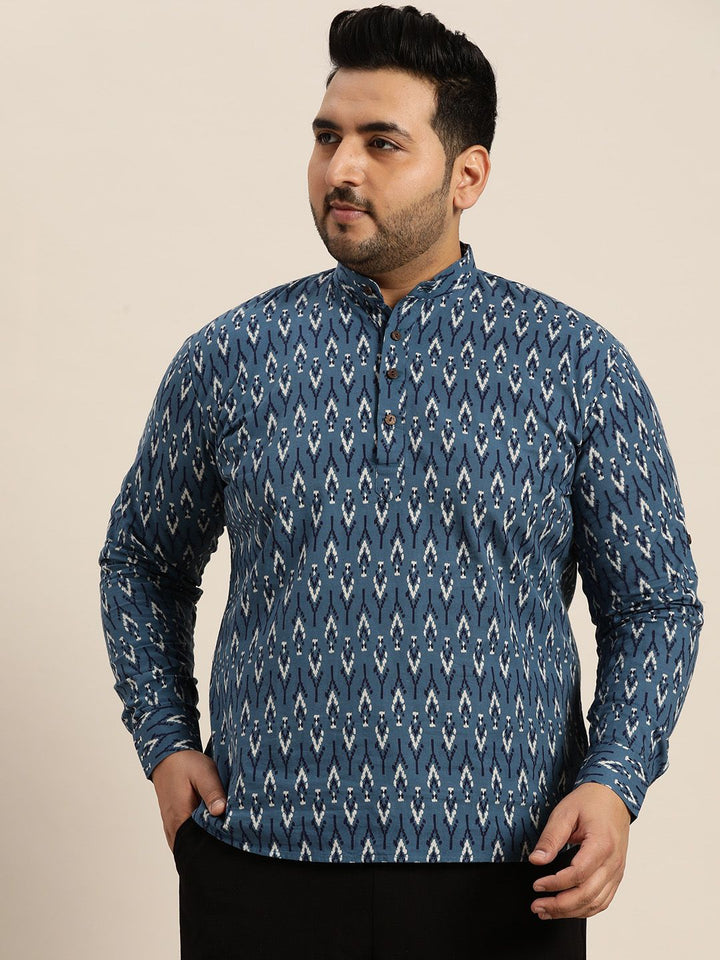 SOJANYA PLUS Geometric Printed Cotton Kurta
