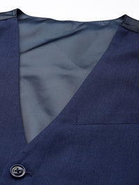 Park Avenue Self Design Textured Single Breasted 3-Peice Formal Suit