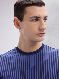 HRX by Hrithik Roshan Men Striped Rapid Dry Training T-shirt