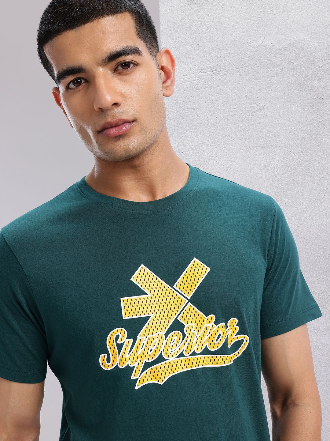HRX by Hrithik Roshan Brand Logo Print Round-Neck Lifestyle T-shirt