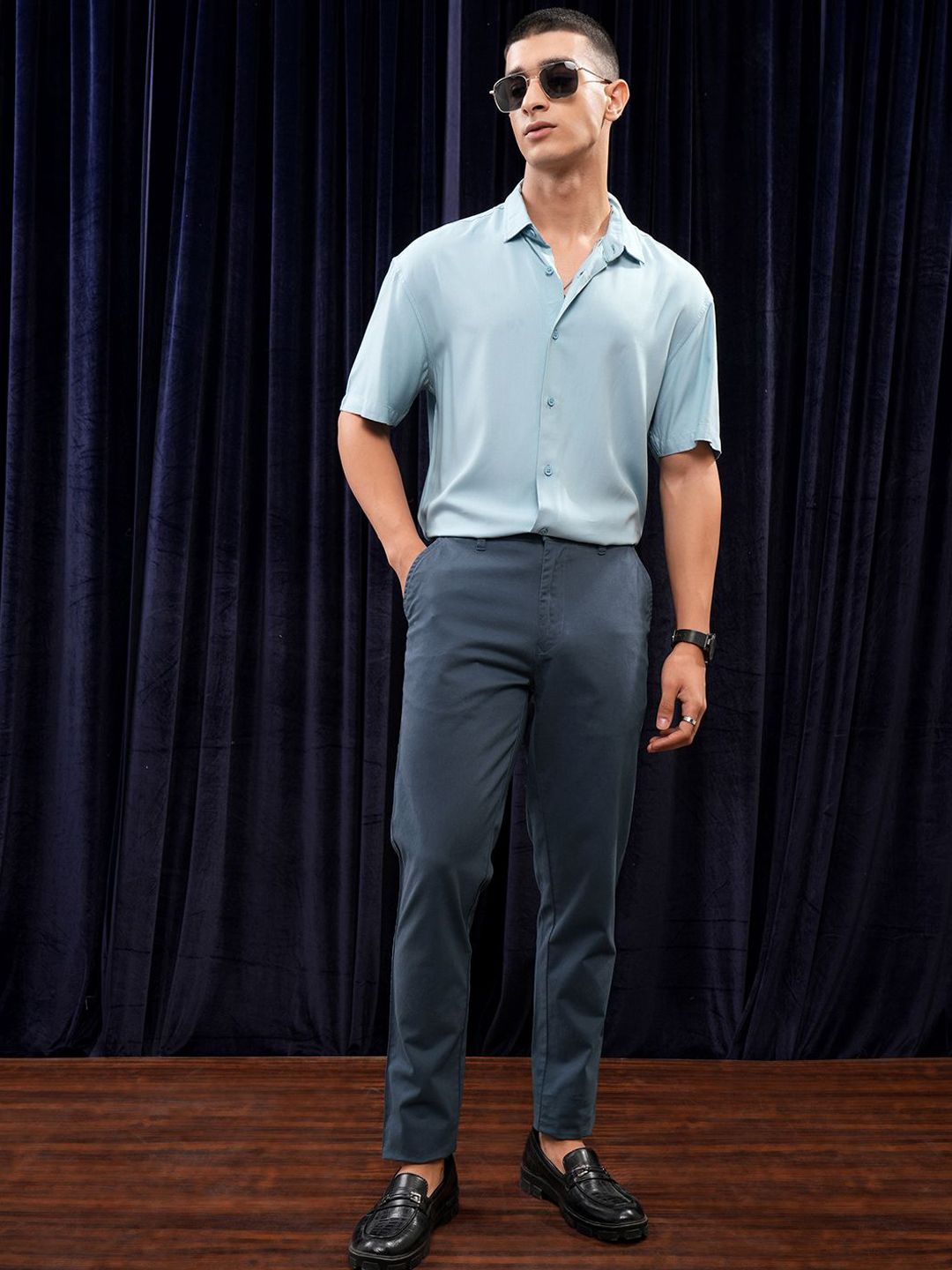 HIGHLANDER Men Soft Feel Twill Chino Trousers