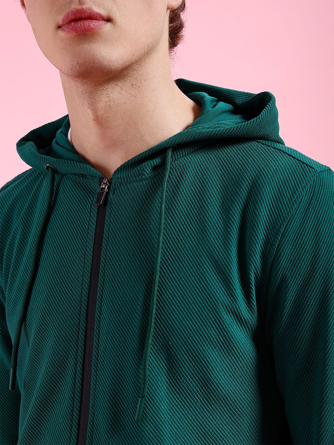 The Indian Garage Co Long Sleeves Hood Zipfront Sweatshirt
