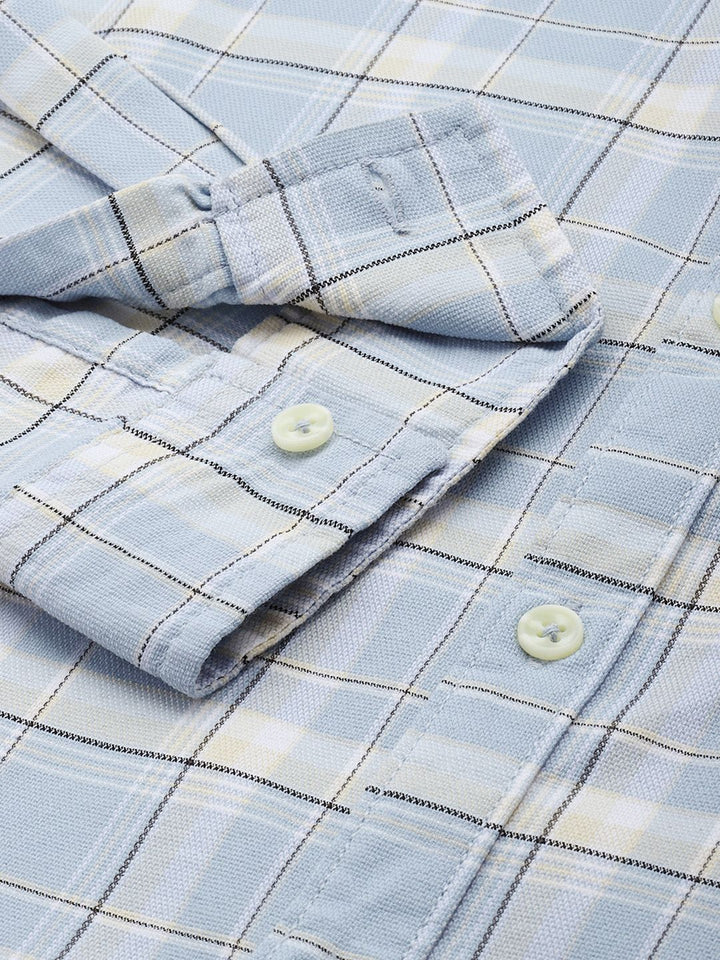 The Indian Garage Co Slim Fit Checked Casual Shirt