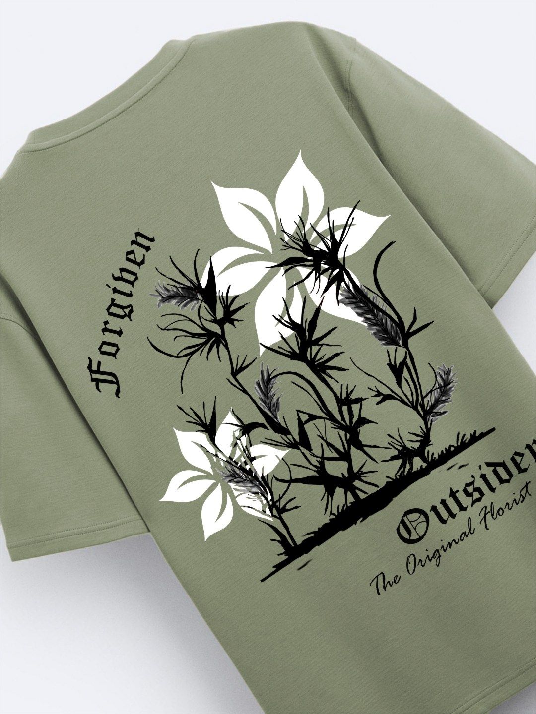 ADRO Men Graphic Printed Round Neck Cotton Oversized T-Shirt