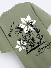 ADRO Men Graphic Printed Round Neck Cotton Oversized T-Shirt
