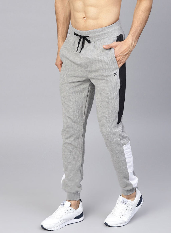 Grey Melange Slim Fit Track Pant