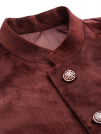 House of Pataudi Velvet Finish Jashn Party Bandhgala Blazers