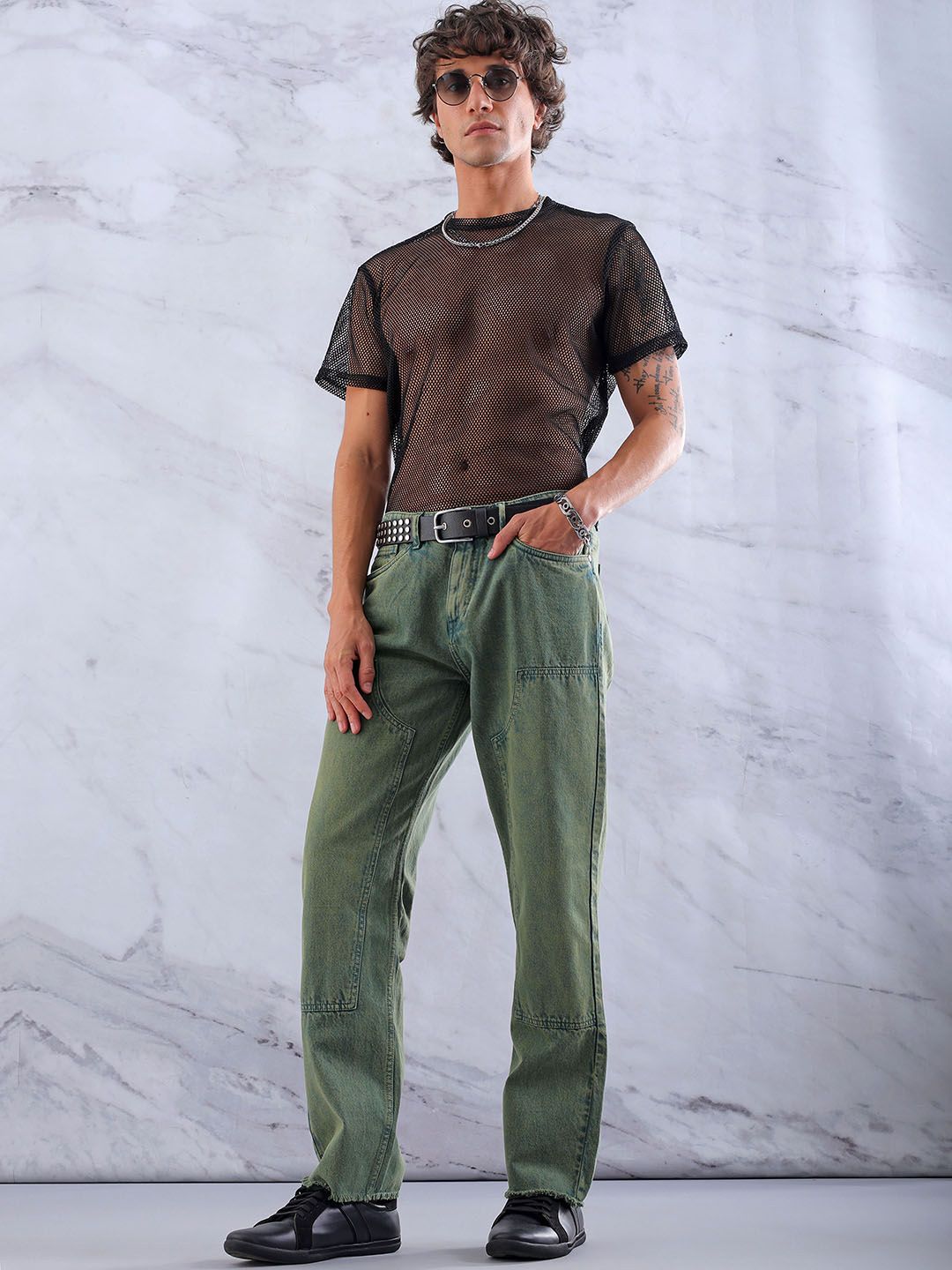The Indian Garage Co Men Cotton Relaxed Fit Jeans