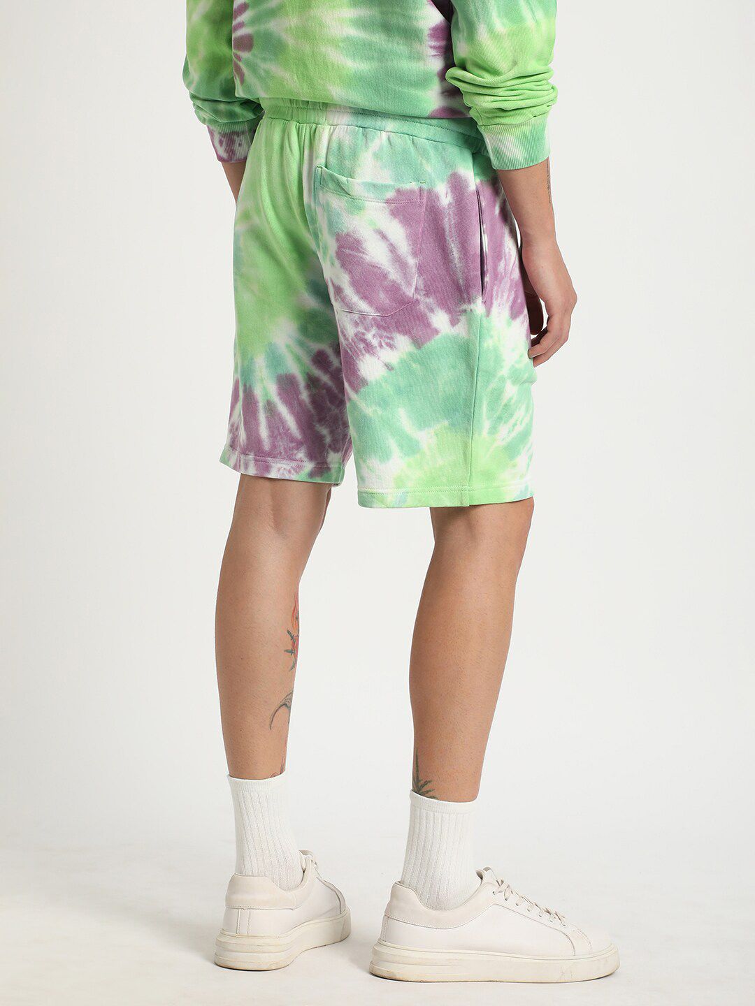 THE BEAR HOUSE Men Tie and Dye Pure Cotton Shorts
