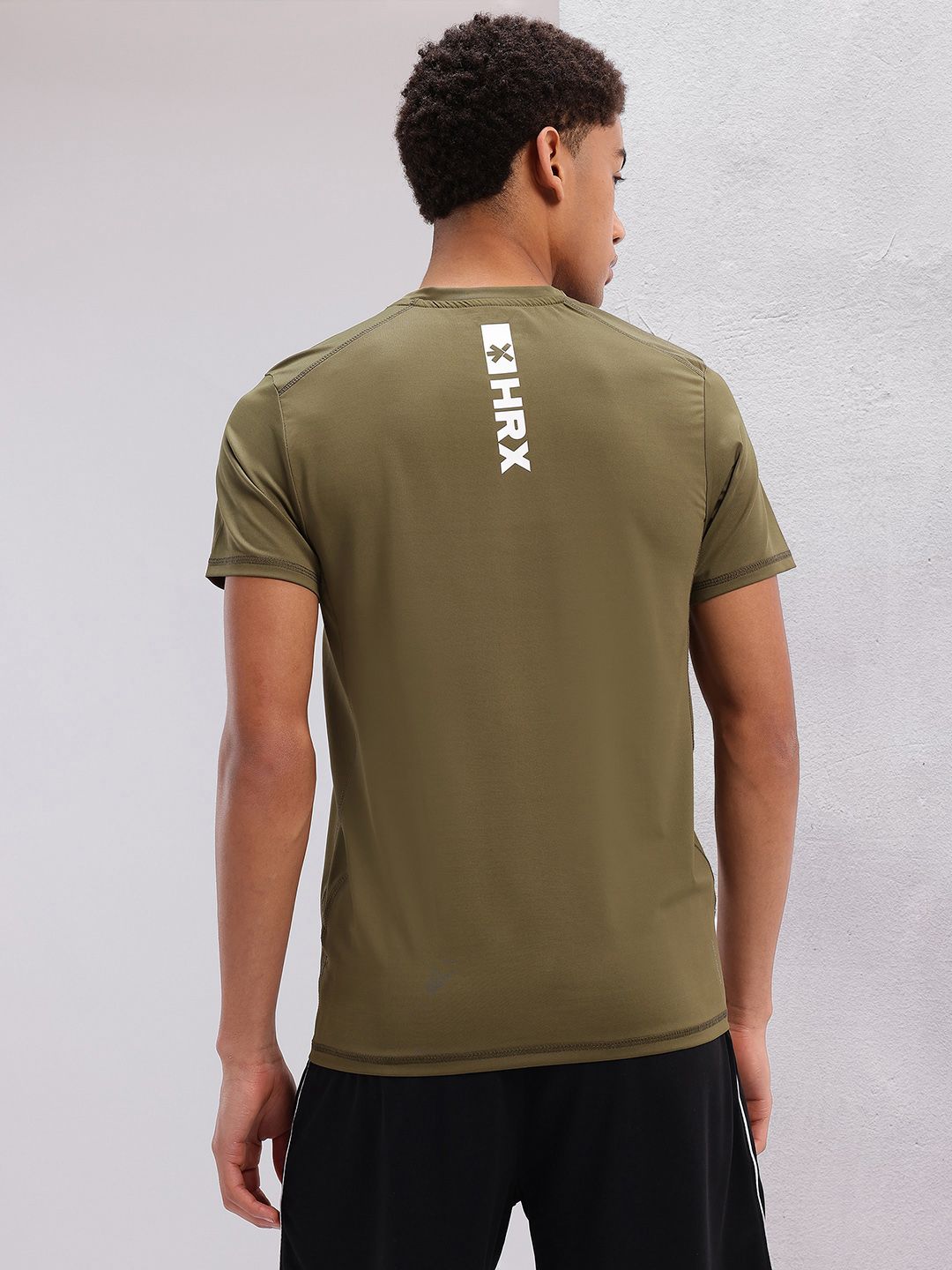 HRX by Hrithik Roshan Men Printed Rapid-Dry Training T-shirt
