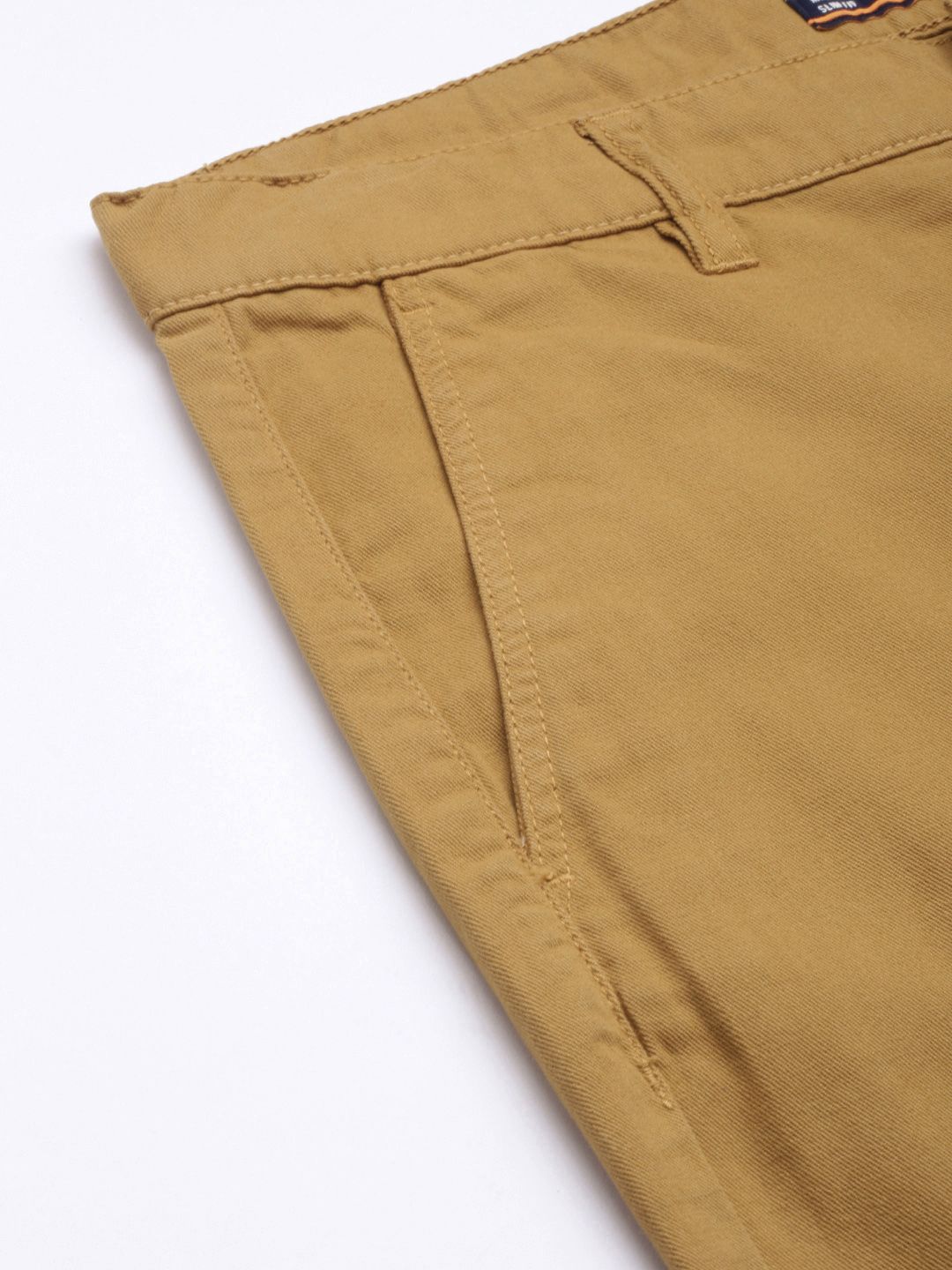 The Indian Garage Co Men Brown Slim Fit Cotton Chino Shorts