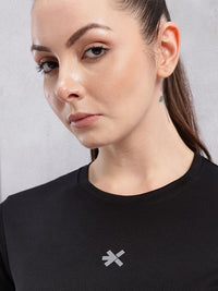 HRX by Hrithik Roshan Rapid-Dry Running Crop T-shirt