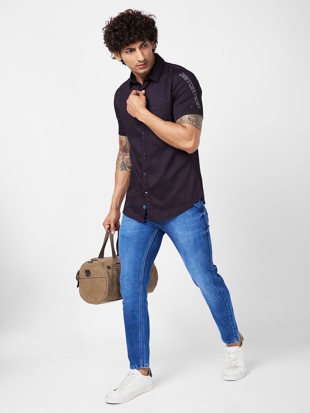 SPYKAR Slim Fit Opaque Cotton Casual Shirt
