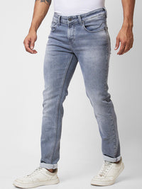 SPYKAR Men Skinny Fit Low-Rise Heavy Fade Cotton Jeans