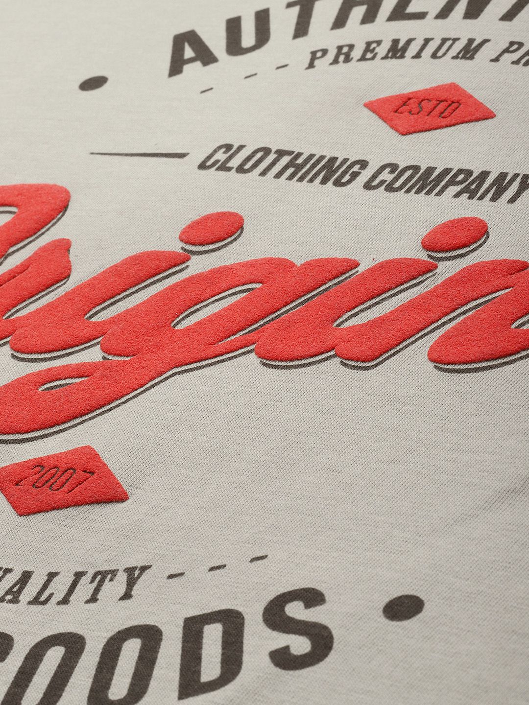 DILLINGER Men Graphic Printed Embossed Oversized T-shirt