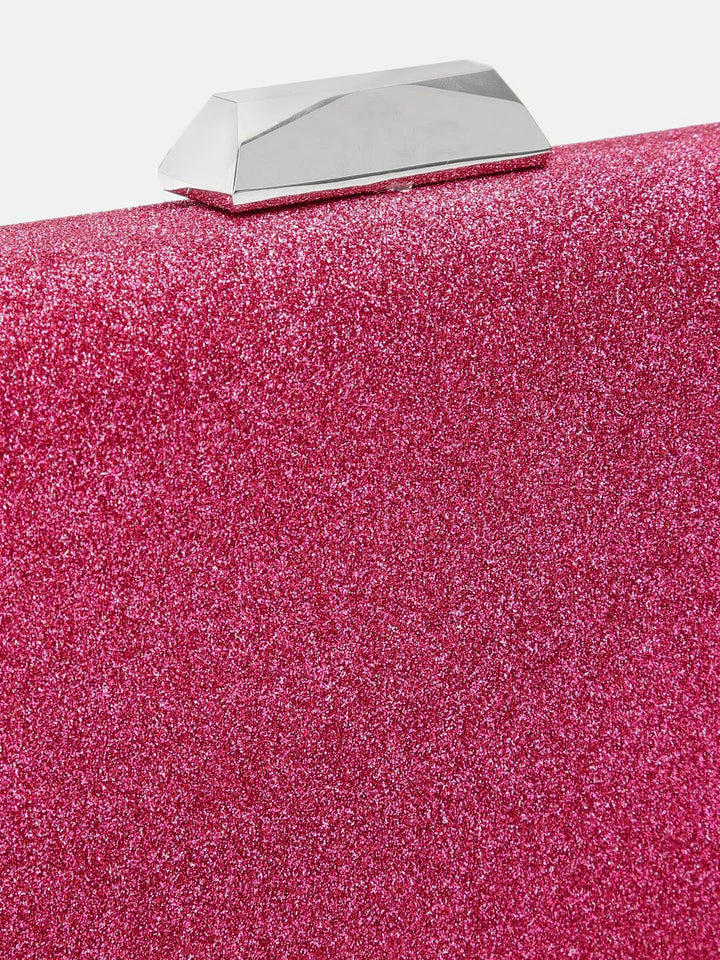 Lino Perros Women Glittery Effect Box Clutch