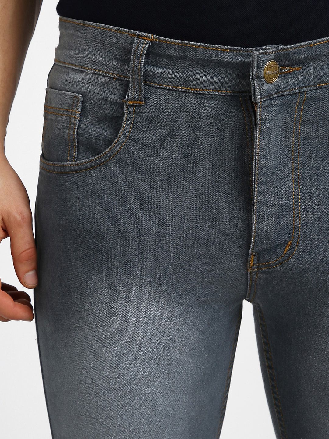 Urbano Fashion Men Mid-Rise Light Fade Stretchable Jeans