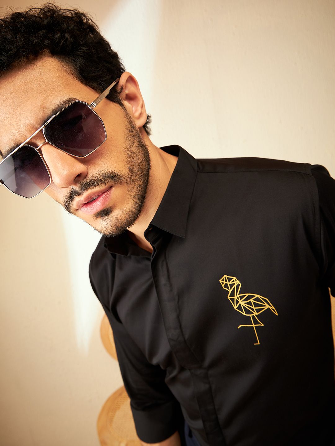 DENNISON Smart Foil Printed Casual Shirt
