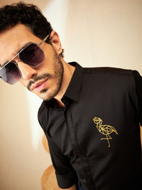 DENNISON Smart Foil Printed Casual Shirt