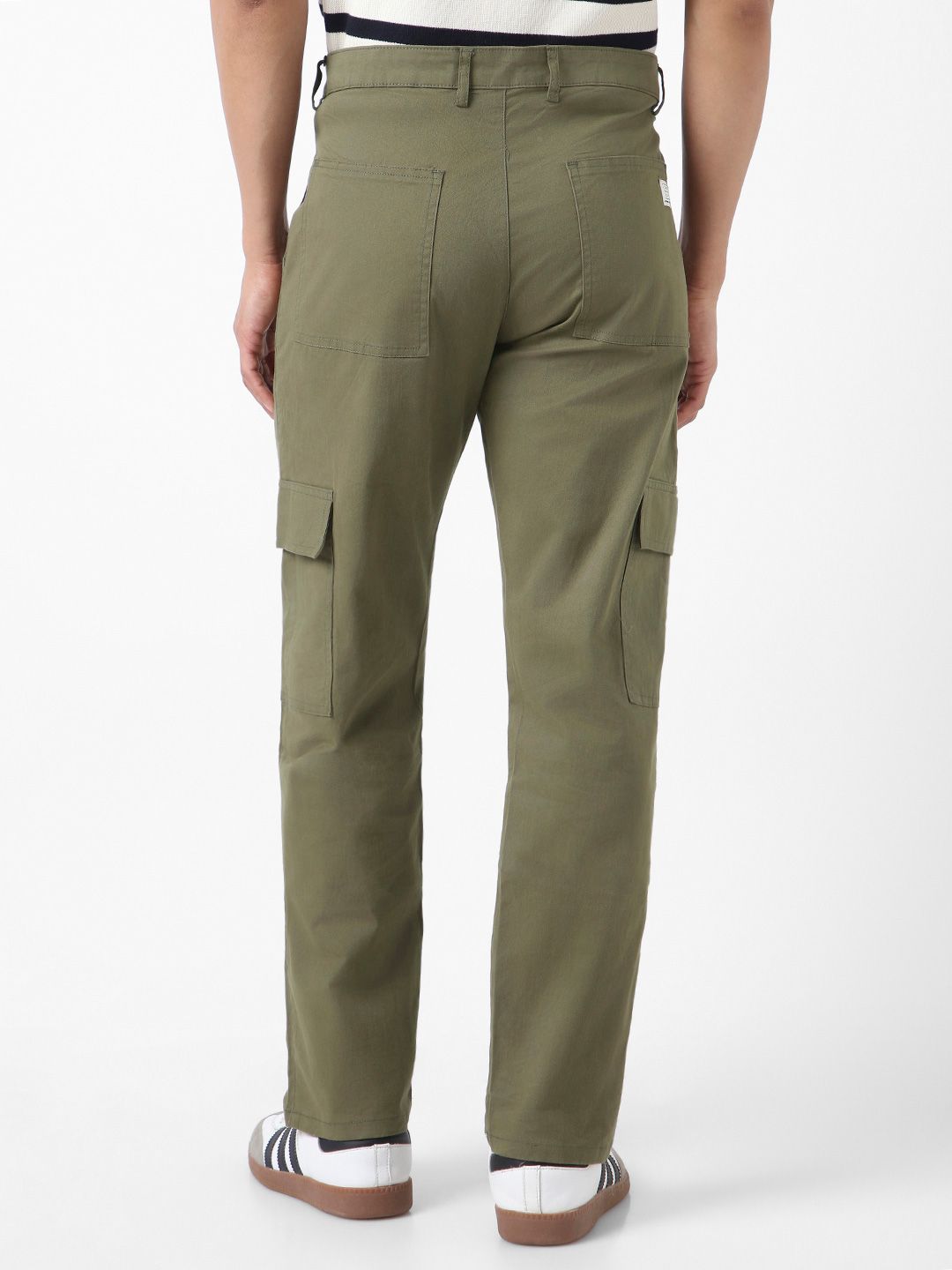 Urbano Fashion Men Regular Fit Solid Cargo Chino Pant with 6 Pockets Stretchable