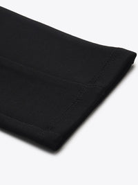 SASSAFRAS Women Black Solid High-Waist Treggings