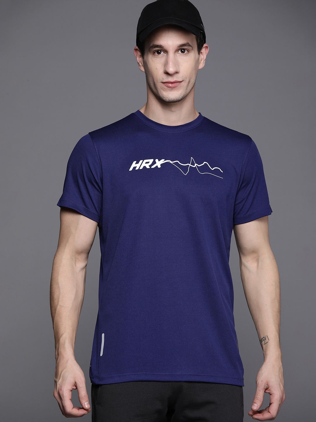 HRX by Hrithik Roshan Brand Logo Printed Running T-shirt